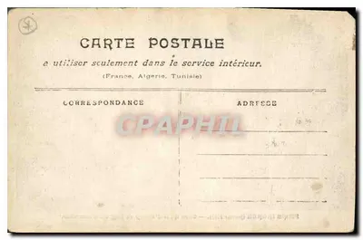 Paris inundado (janeiro de 1910) — Estação do quai d'Orsay e Légion d'honneur — Verso