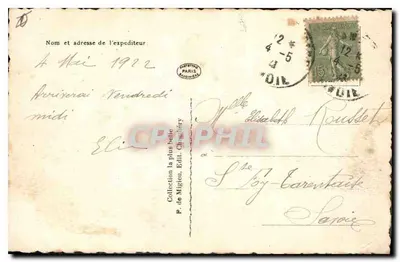 Modane-Loutraz e Modane-Ville — vista panorâmica — editor P. de Migteu, n° 2523 — Verso