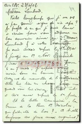 Aix-les-Bains — Vista de Hautecombe — O Porto — Verso