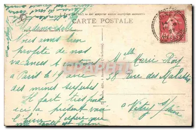 Duingt (Haute-Savoie) — O Castelo e a Tournette — editor D. Pernin, n°9 — Verso