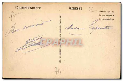 Chamonix-Mont-Blanc — Widok na Mont-Blanc — LL, n° 518 — Rewers