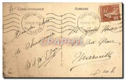 Chamonix-Mont-Blanc — Przejście przez szczelinę pod Wielkimi Muletemi — ND — n° 248 — Rewers