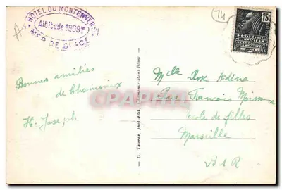 Chamonix-Mont-Blanc — Morze lodowe — G. Terraras, fot.-wyd. — Rewers