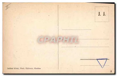 Taras Flégère i Mont-Blanc — Chamonix — J. J. 7860 — Rewers