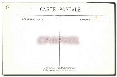 Aix-les-Bains — Abpia Hautecombe, wieża światła, 45 m wysokości — E. Reynaud, Wydawnictwo Chambéry — Rewers