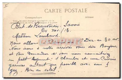 Aix-les-Bains — Arco de Campanus y el establecimiento termal — La Savoie Pittoresque 64 — Reverso