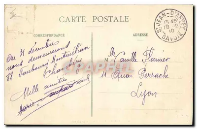 Chambéry — Castelo do Chanet — Editor L'Art du Château, n° 1179 — Verso