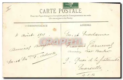 AIX-LES-BAINS — Widok na Revard i Mont-Blanc — wydawca nieznany, nr 96 — Rewers