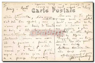 Annecy — Port i statki — Wydawca: Warndt & Compagny, n° 59 — Rewers