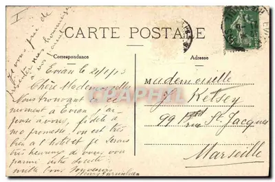 Evian-les-Bains — Vista general — Colección Source Cachat n°63 — Reverso