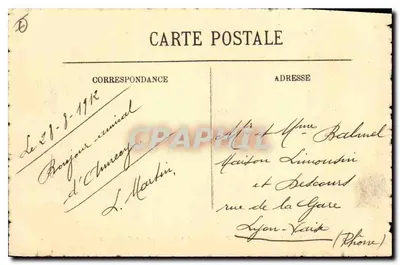 Lago d'Annecy — Duingt — O Portão e O Castelo — Editor: 166 — Verso