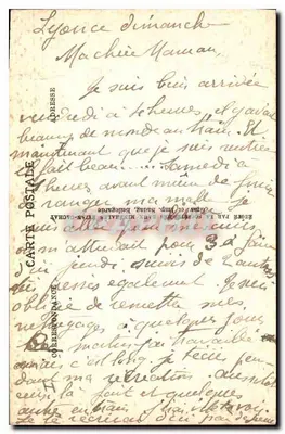 Evian-les-Bains — Le promenoir de la Buyette Cachat — éditeur impr. de la Nouvelle de Paris — Verso