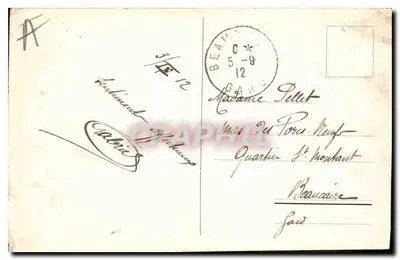 Chamonix (wys. 1050 m) i Mont-Blanc — Charnaux bratowie & Co., Genewa, nr 7050 — Rewers