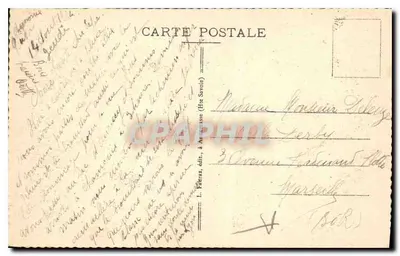 Aiguilles Verte du Dro (3704m) — Chamonix-Mont-Blanc (Haute-Savoie), Les Pres — G.R. 564 — wyd. L. Féruaz — Rewers