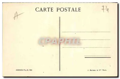 Alta Savoia — Vicinanze di Combloux : Megève — Agenda P.L.M. 1931 — Verso