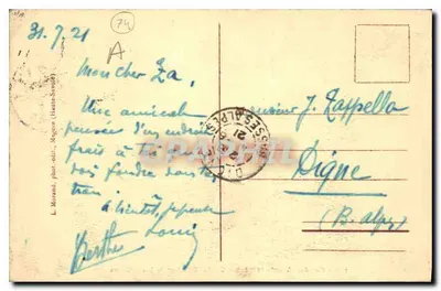 Col des Aravis (1498m) — Chalet-Hôtel i Mont Blanc — L. Morand, Haute-Savoie, n°133 — Rewers