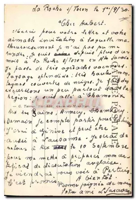 Chamonix-Monte Branco — O Monte Branco — G. Tairras, editor, Chamonix-Monte Branco — Verso