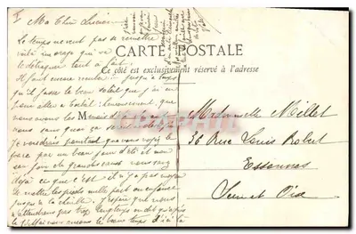 Młyn — Paryż — Hameau Marie-Antoinette — Mme Moreau, wyd., Paryż — Rewers