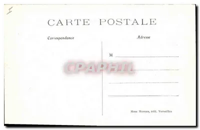 Versailles — Pałac Małego Trianonu — Mme Moreau, wyd. Versailles — Rewers