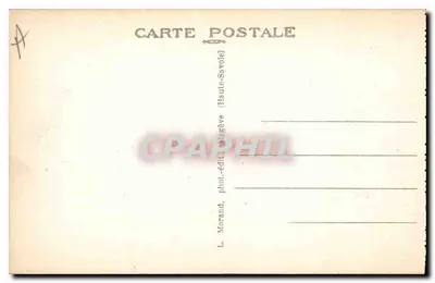 Megève - Chalet de la Vielle e o Mont-Blanc — Haute-Savoie, n°62, editor L. Morand — Verso