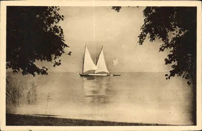 Barco do Léman — na Ponta de Messerd (Alta Saboia) — Edição de Arte, Nancy