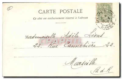 Aix-les-Bains — Bords du Lac du Bourget — Édition Giletta, phot., Nice — Verso
