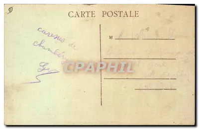 Chambéry — Widok ogólny — wydawca nieznany, numer serii nieczytelny — Rewers