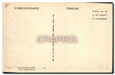 Modane — Vista general — Editor LL, n°18 — Reverso
