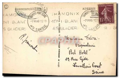 Chamonix — Jezioro Gaillands i Góra Dorn — LL — n° 296 — Rewers