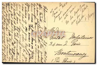 Chamonix — O Mont-Blanc — J.J. 0007, editor Jullien-France — Verso
