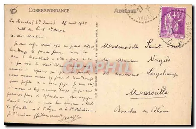Chamonix-Mont-Blanc — Mont-Blanc widziany z Chamonix — LL, nr 495 — Rewers