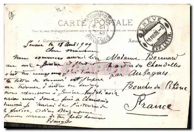 ANNÉCY (Alto-Savoie) — As Gorges do Fier — Edição Vallin — Verso