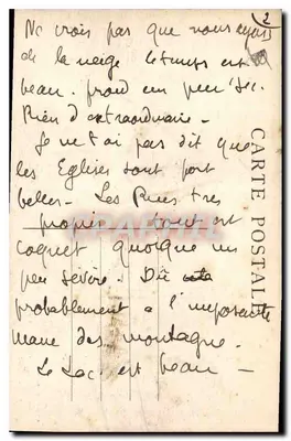 Annecy sotto la Neve — Vista scattata dall'Hotel Grand Verdun — A. Gardet — Verso