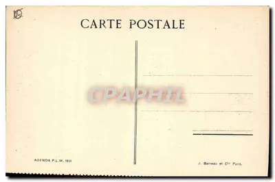 Lago de Annecy — Duingt — Agenda P.L.M. 1931 — Reverso
