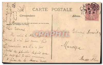 Aix-les-Bains - Meer van Bourget en Kasteel van Bordeau — G. Brun, fot.-uitg., Aix (Savoie) — Achterkant