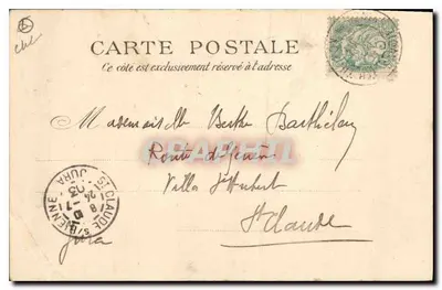 Most Czarnego Diabła — Okolice Thonon-les-Bains w dolinie Dranse — Wydawca E.A. n° 5128 — Rewers