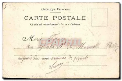 Grasse - A Paróquia — editor J. Benoit fils, Grasse, n° de série 23/08 — Verso