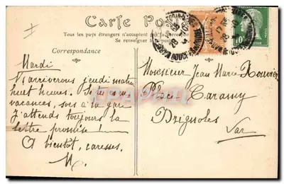 Alpes-Maritimes — Guillaumes, vista sobre o Vaucluse — n° 493 — Verso