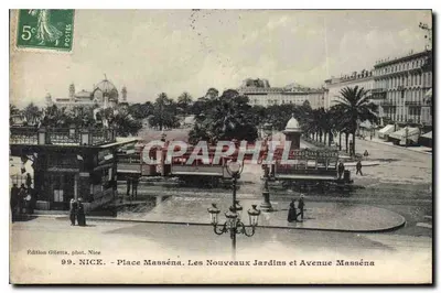 Nice - Place Masséna. Nowe Ogrody i Aleja Masséna — Wydawnictwo Glietta, fot. Nice, n°99