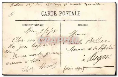 Nice — Square Gambetta — LL. — Selecta, n° 226 — Rewers