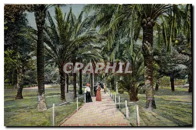 PARIS - Park Buttes Chaumont - Zacieniona aleja - J.H.