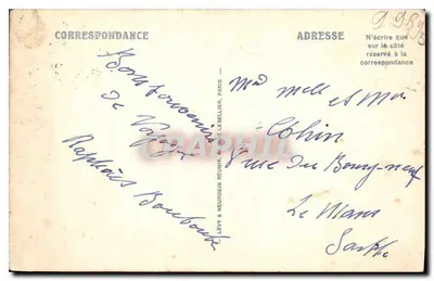 La Napoule — Zamek widziany z nabrzeża — Alphonse Nmes, wydawca nr 13 — Rewers