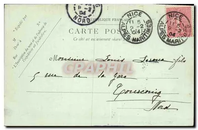 NICE — A Ponte-Promenade — LL. n°240 — Verso