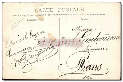 CAP d'ANTIBES (A.-M.) — Jardim da Villa Eilenroc, Anse de la Fausse Monnaie — Editor: Malin, Cannes, n° 295 — Verso