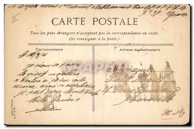 Antibes — Ogólny widok miasta — wydawca L.Y. & Cie, n°9 — Rewers