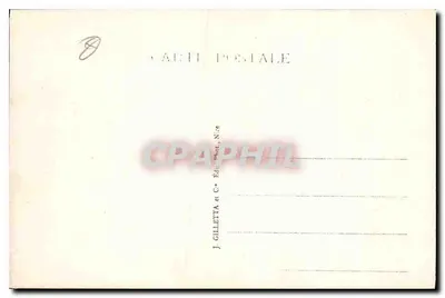 Monaco - De Kathedraal — uitgever J. Gilletta, Nizza, serie-nummer 743 — Achterkant