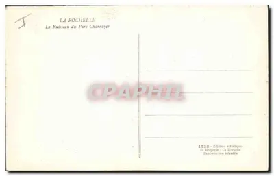 Ruisseau du Parc Charruyer — La Rochelle — Wydawnictwo artystyczne R. Bergerin — Rewers