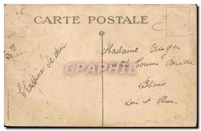 Bilhete postal antigo Cannes La Promenade de la Croisette — Verso