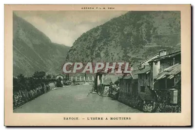 Savoie — O Isère em Moutiers — Agenda P.L.M. 1924