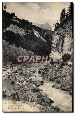 Gorge des Egratz — Chedde, Haute-Savoie — A. Haud, Annecy, n°1593